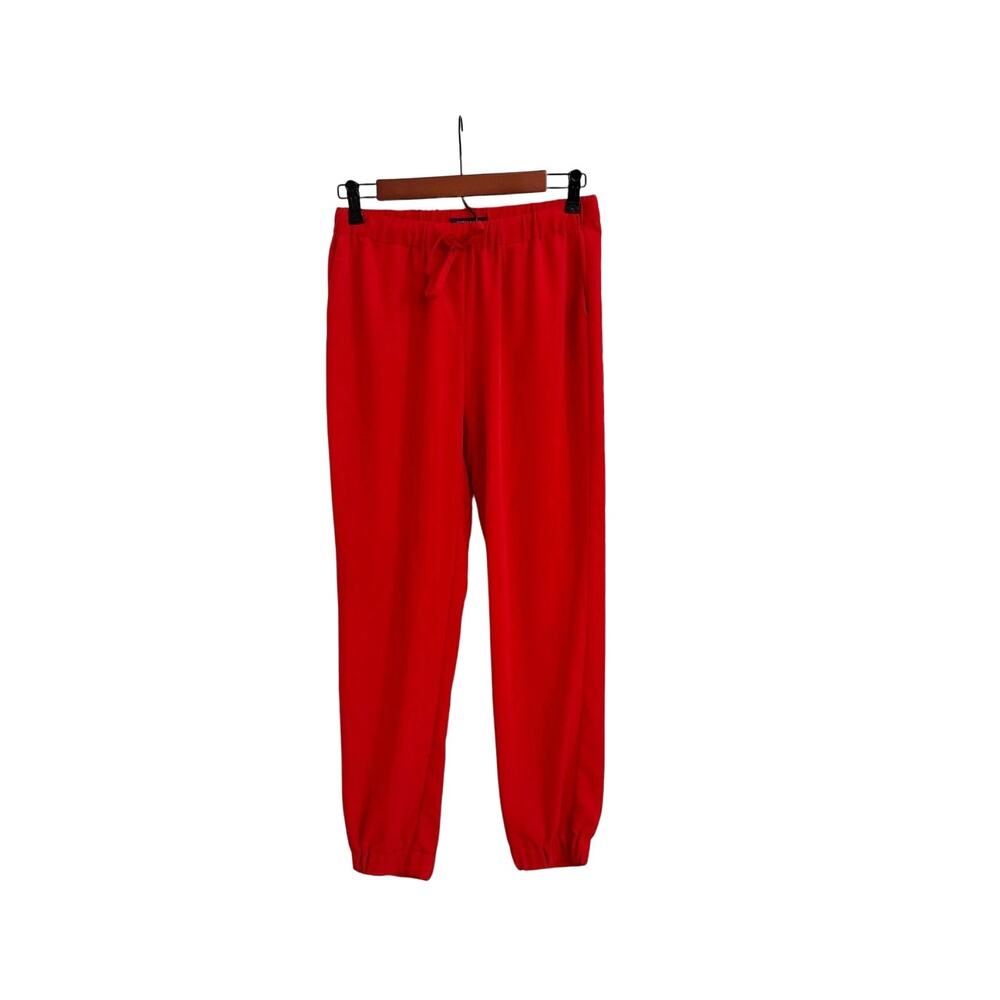 Tommy Hilfiger Red Drawstring Casual Everyday Jogger Style Pants Size Women's XS